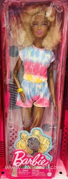 Mattel - Barbie - Fashionistas #180 - Multi-Color Tie-Dye Romper - Tall - Doll